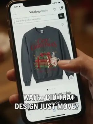 WAIT… did that Christmas sweatshirt just move? 👀📚🎄 For the book lover whose perfect Christmas includes cozy reading, festive vibes, and one more chapter. Meet the Cozy Christmas Book Club sweatshirt from Vibeforge Studio. Find your festive bookish vibe and explore the design through our website. #BookTok #BookLover #ChristmasSweatshirt #BookishGifts #VibeforgeStudio #fyp #us