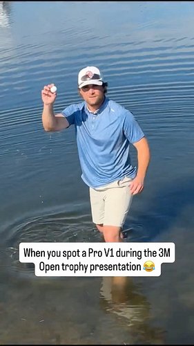 Pro V1's aren't cheap...

#golf #minnesota #3mopen #pgatour