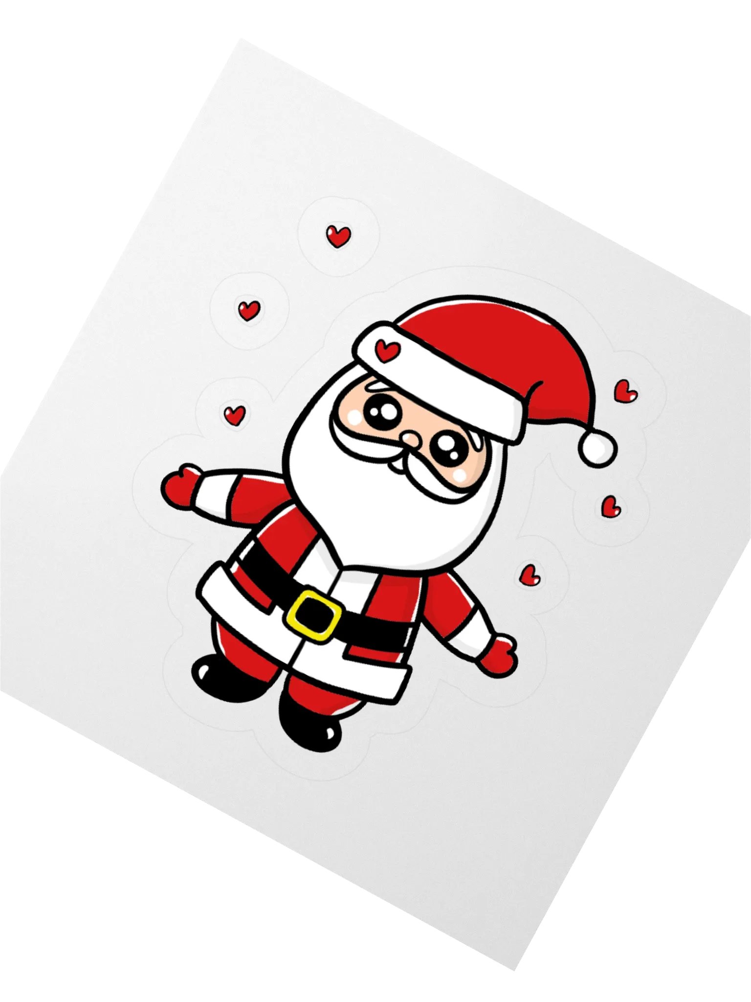 Heartwarming Santa Kiss Cut Stickers product image (3)