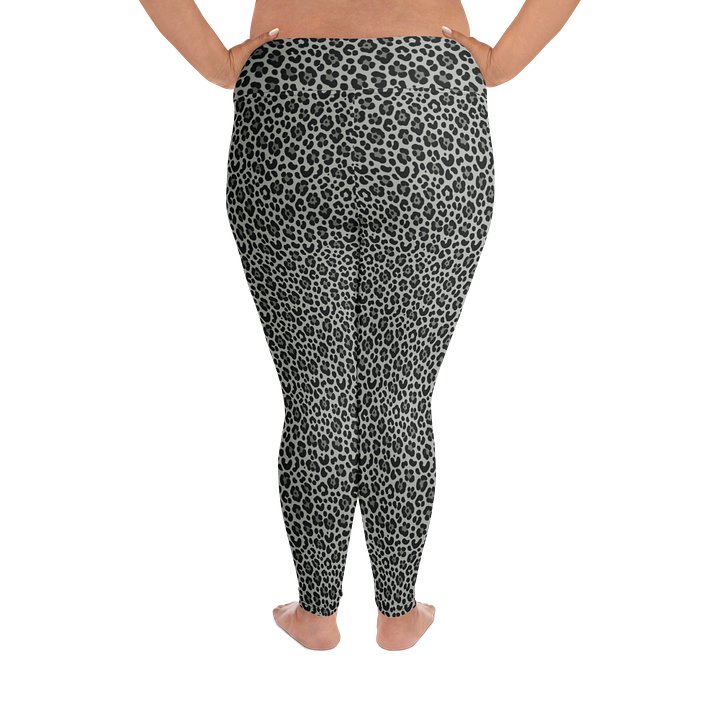 Bold Snow Leopard Print Plus Size Leggings product image (2)
