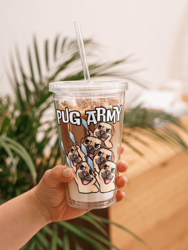 Pug Army - Double Wall Tumbler product image (1)