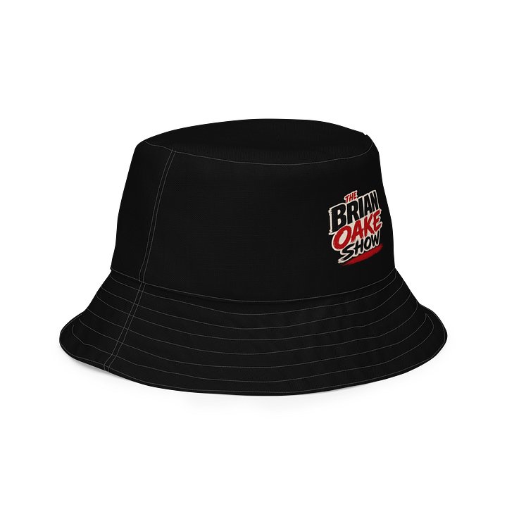 Brian Oake ShowBucket hat - Black with white stitching product image (2)