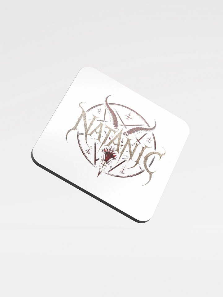 NATANIC Horned Emblem Glossed Cork Coaster product image (1)