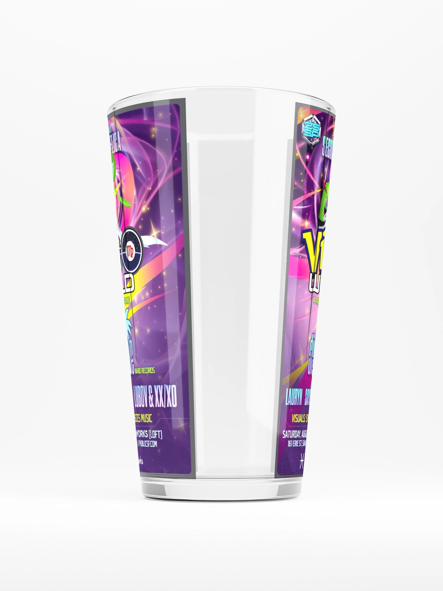 Virgo World Shaker Pint Glass product image (5)