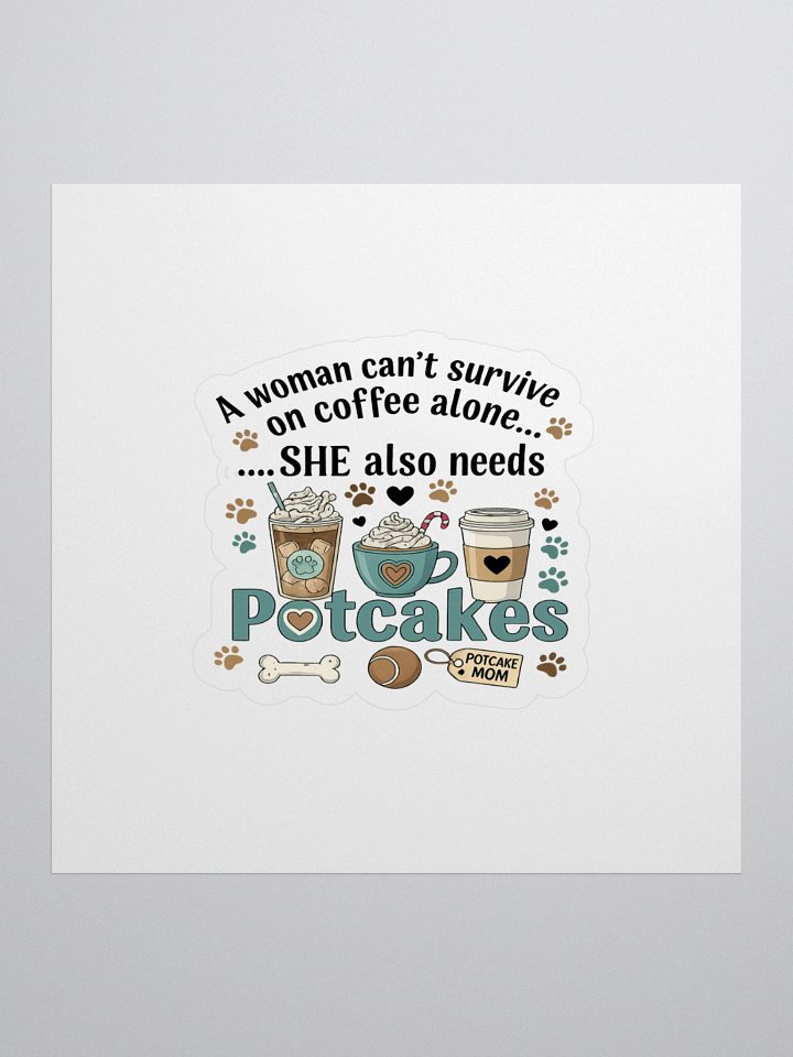 Potcakes & Coffee Sticker product image (1)