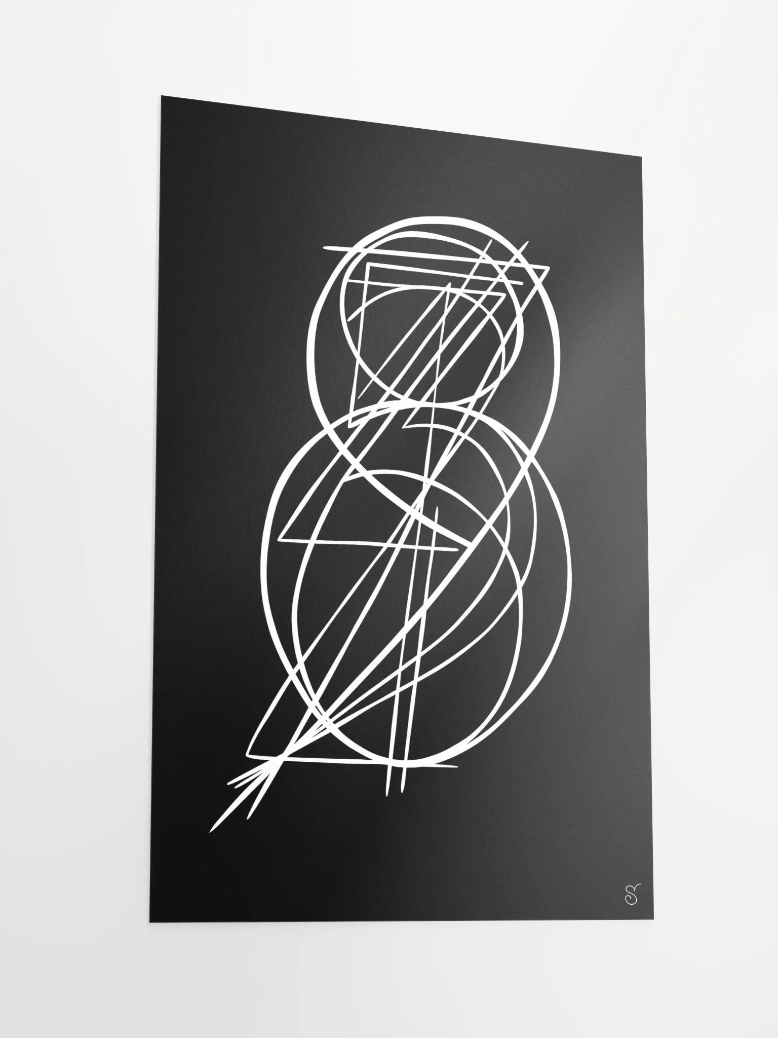 Ethereal Lines Matte Poster - Abstract Image No. 11 product image (2)