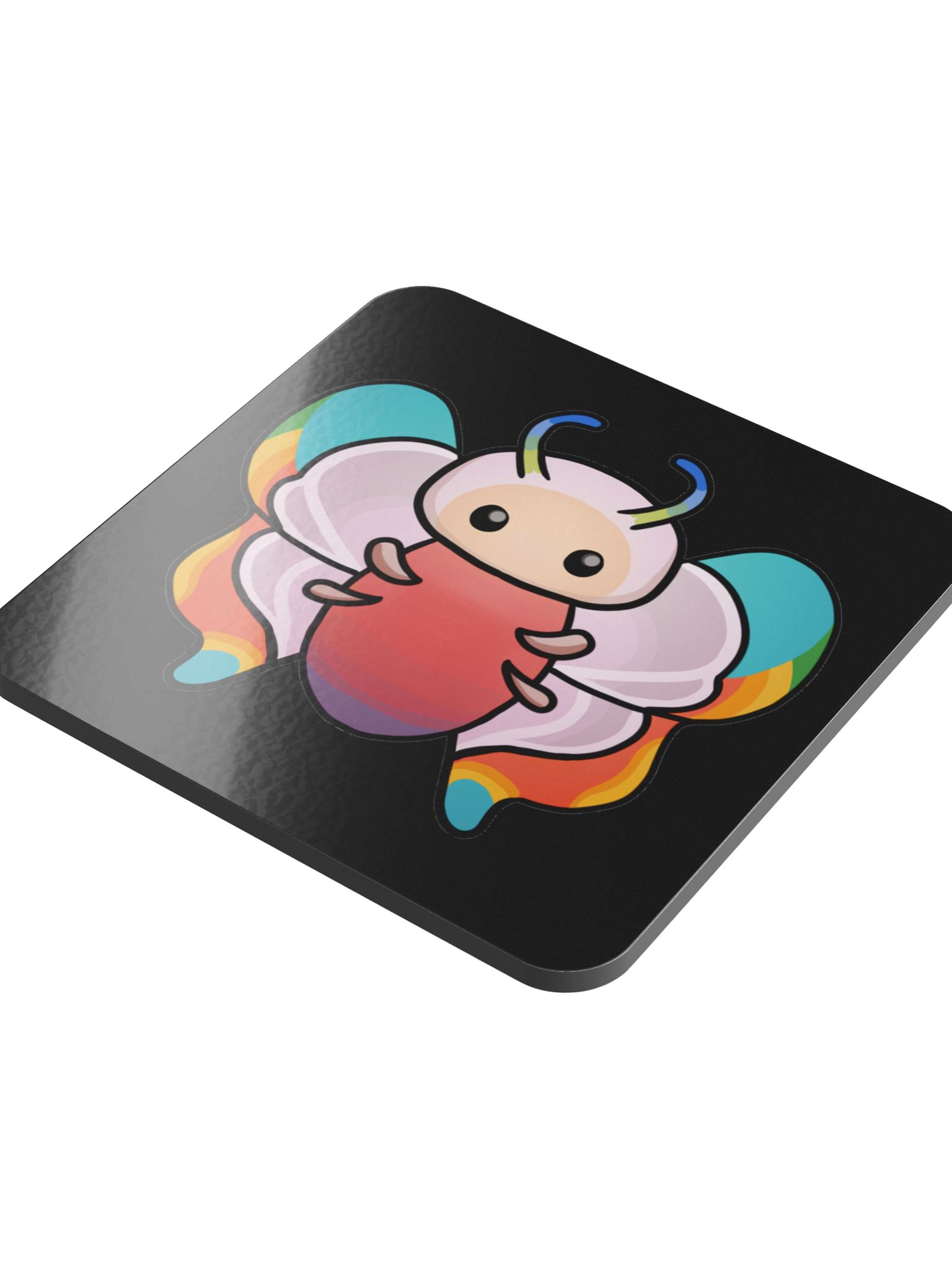 Palia Rainbow Butterfly - Glossed Cork Coaster product image (3)