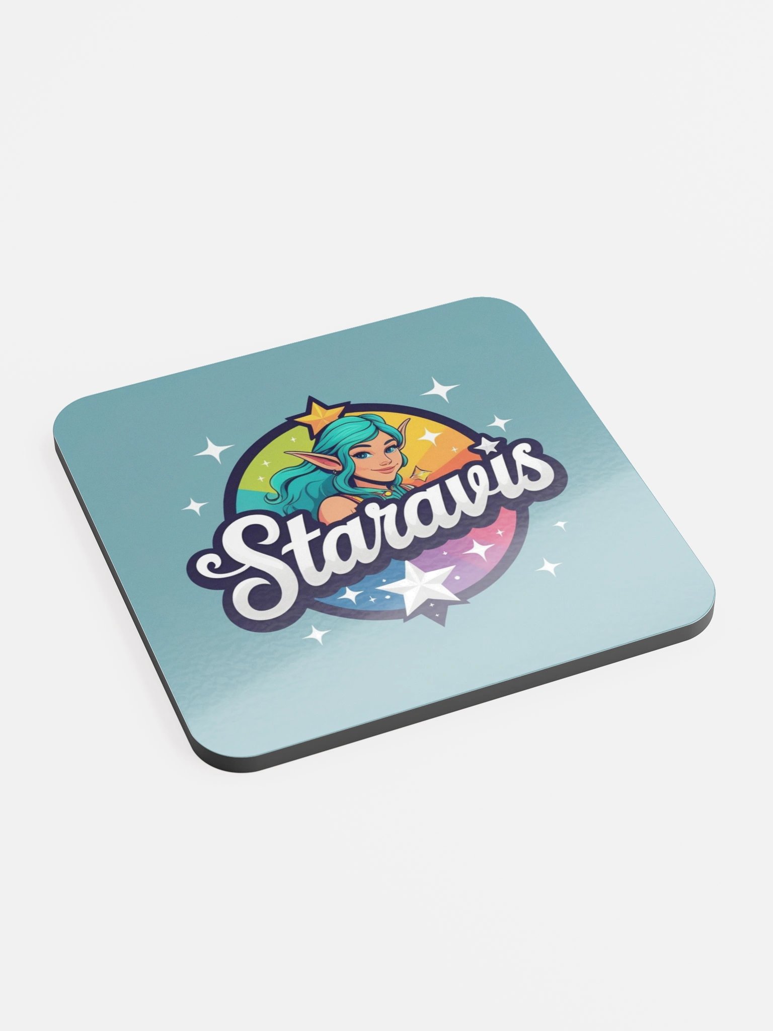 Retro Star Cork Coaster product image (2)