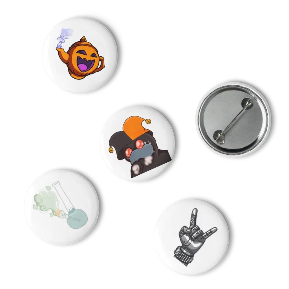 PlagueJesterSky Pins Set product image (6)