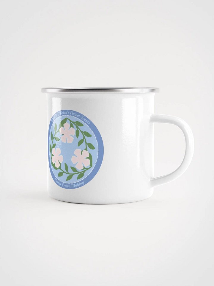 Flower Crown Making Badge Enamel Mug product image (2)
