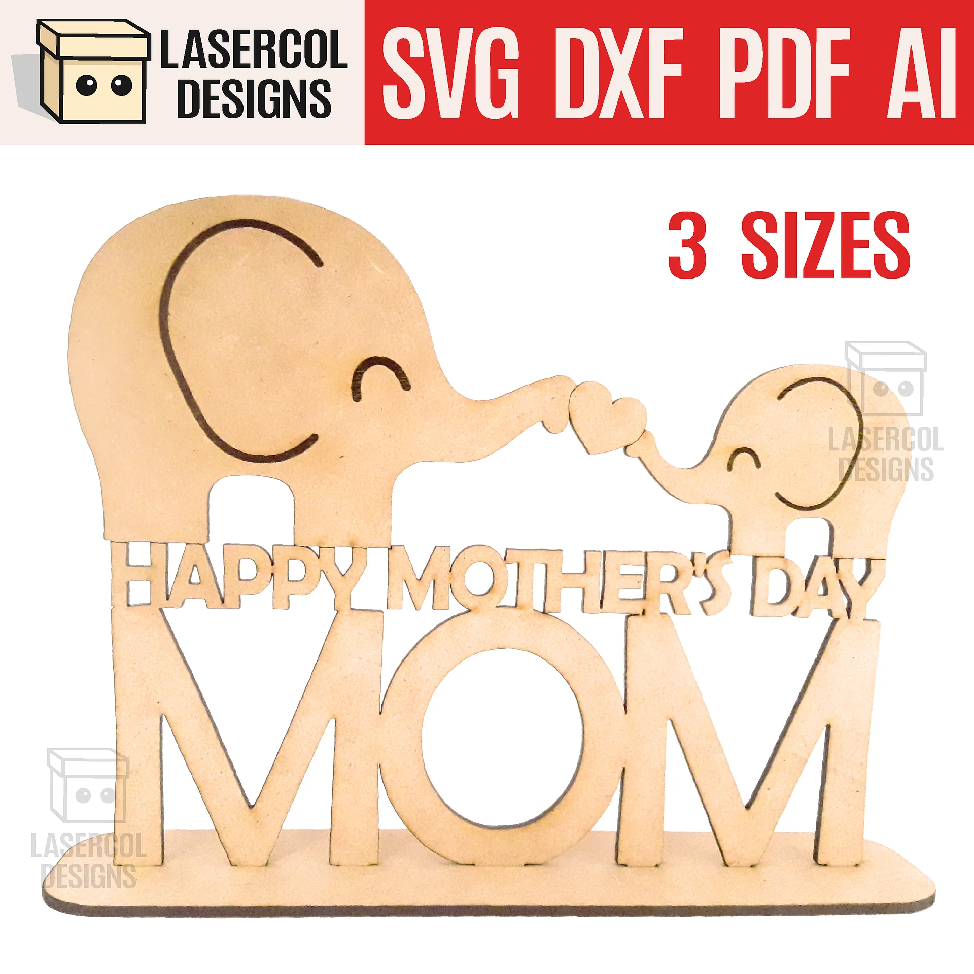 Mother's Day Gift Plaque Bundle (Set 1-2-3-4) - Laser Cut Files product image (3)