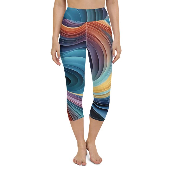 Swirl Bliss Capri Leggings product image (1)