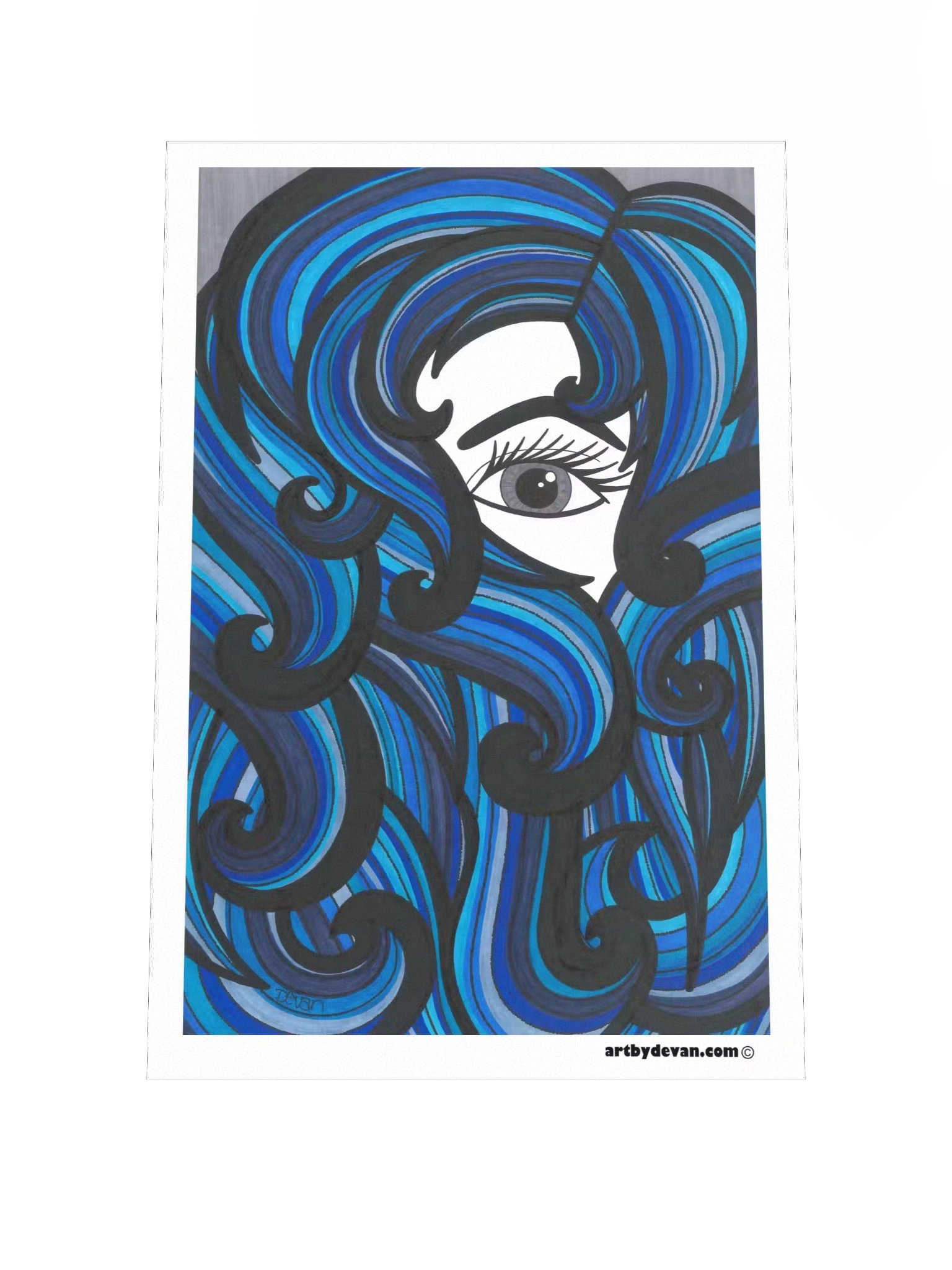 Art Print: Lady Blue product image (1)