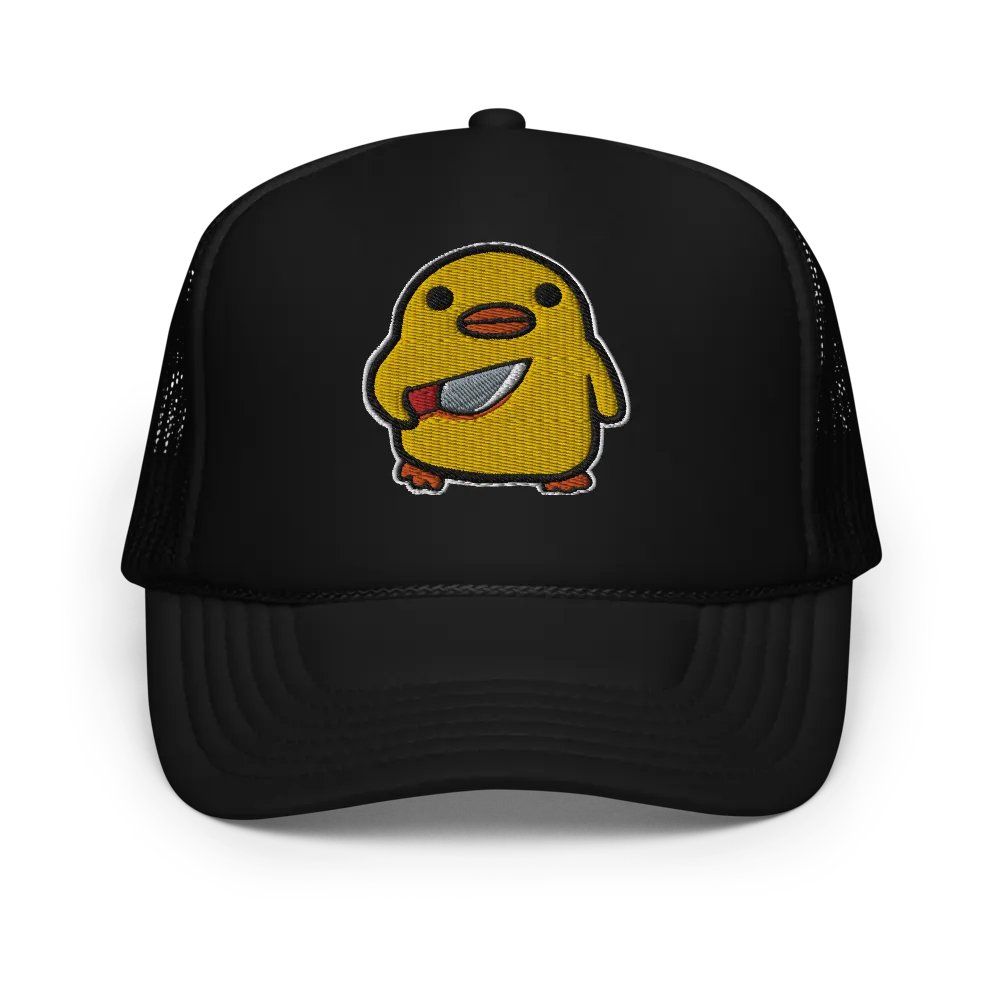 Embroidered Stabby Duck Trucker Hat product image (1)