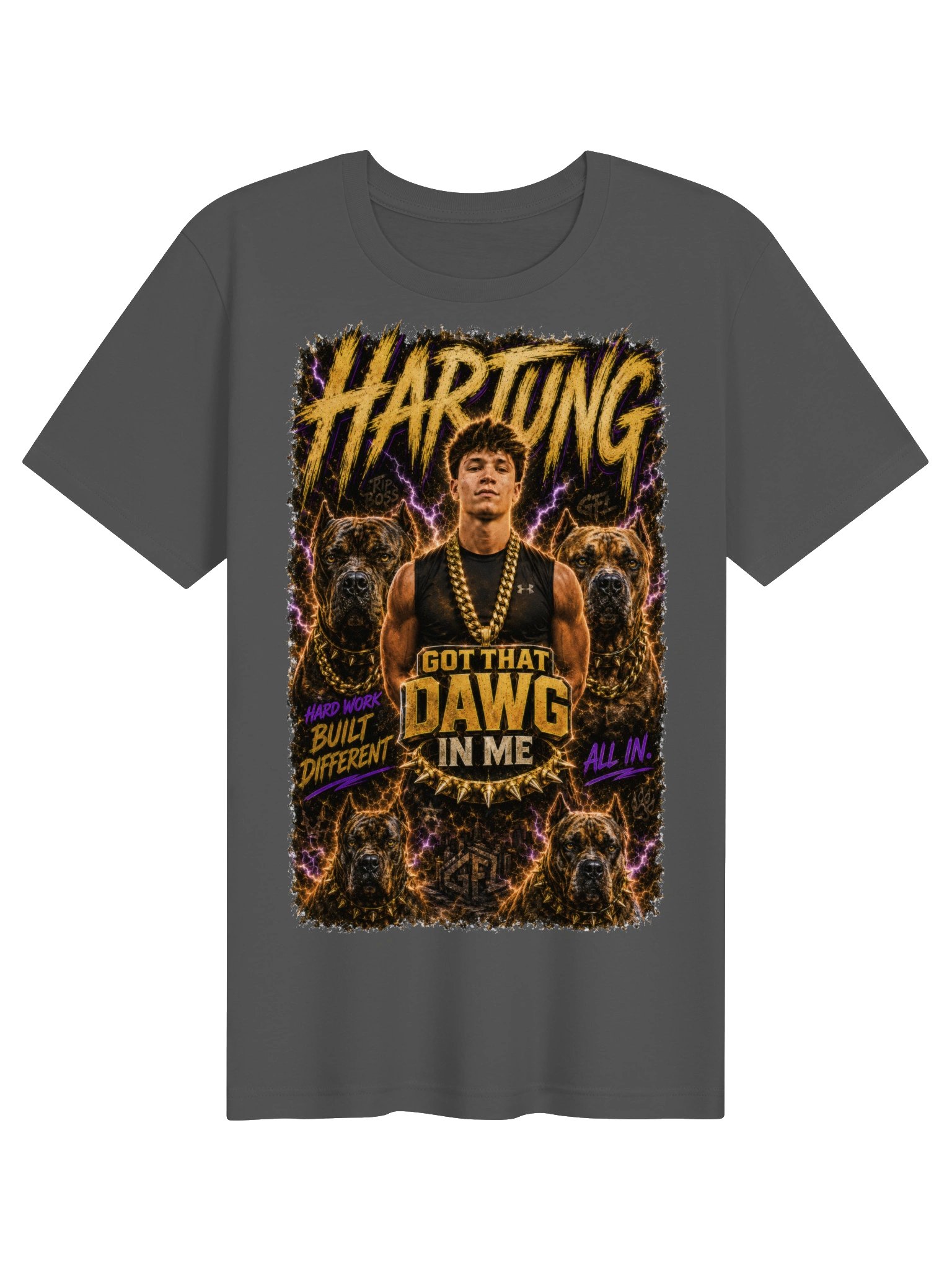 Hard Work Built Different Dawg Tee product image (1)