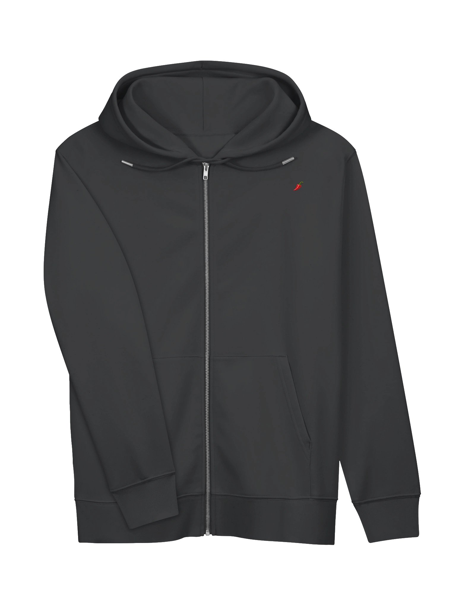 Minimal Chili Black Zip Hoodie product image (3)