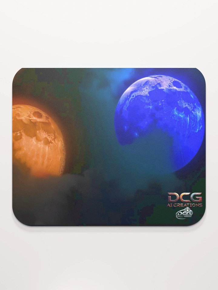 Celestial Dual Moon Mouse Pad product image (2)