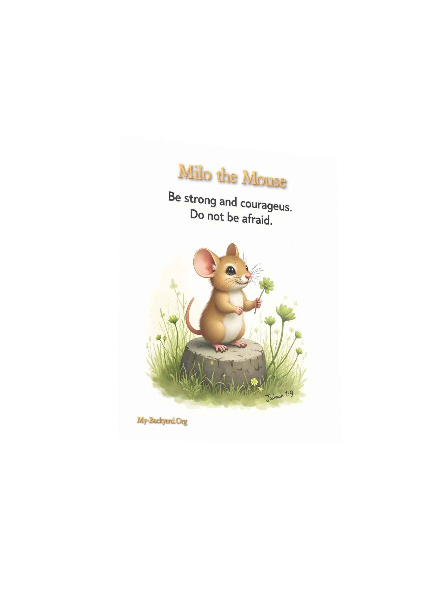 Milo the Mouse "Courage" 8" x 10" Art Print product image (3)