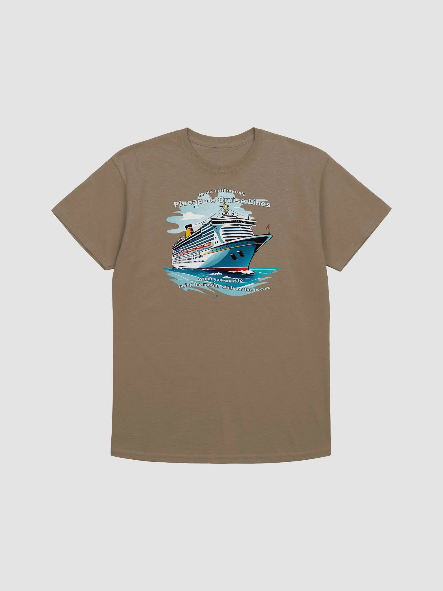 Mona Littlemore's Pineapple Cruise Lines heavyweight swingers Lifestyle T-shirt product image (3)