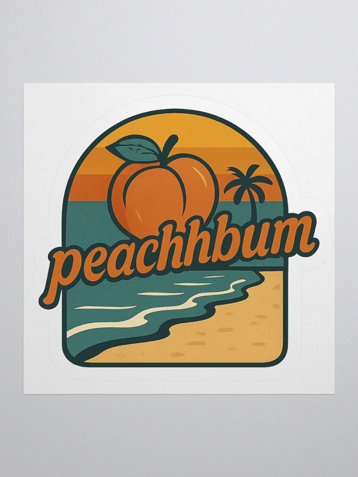 Retro Peachy Sticker product image (2)
