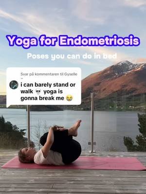 Many think of those high paced, intense classes you often find at gyms when I talk about yoga for endo. But I’m mainly talking about slow, calming styles, like yin🌙 Letting time and gravity release you, using your breath as a bridge to calmness 💨 #yoga #endoyoga #endometriosis #repost 