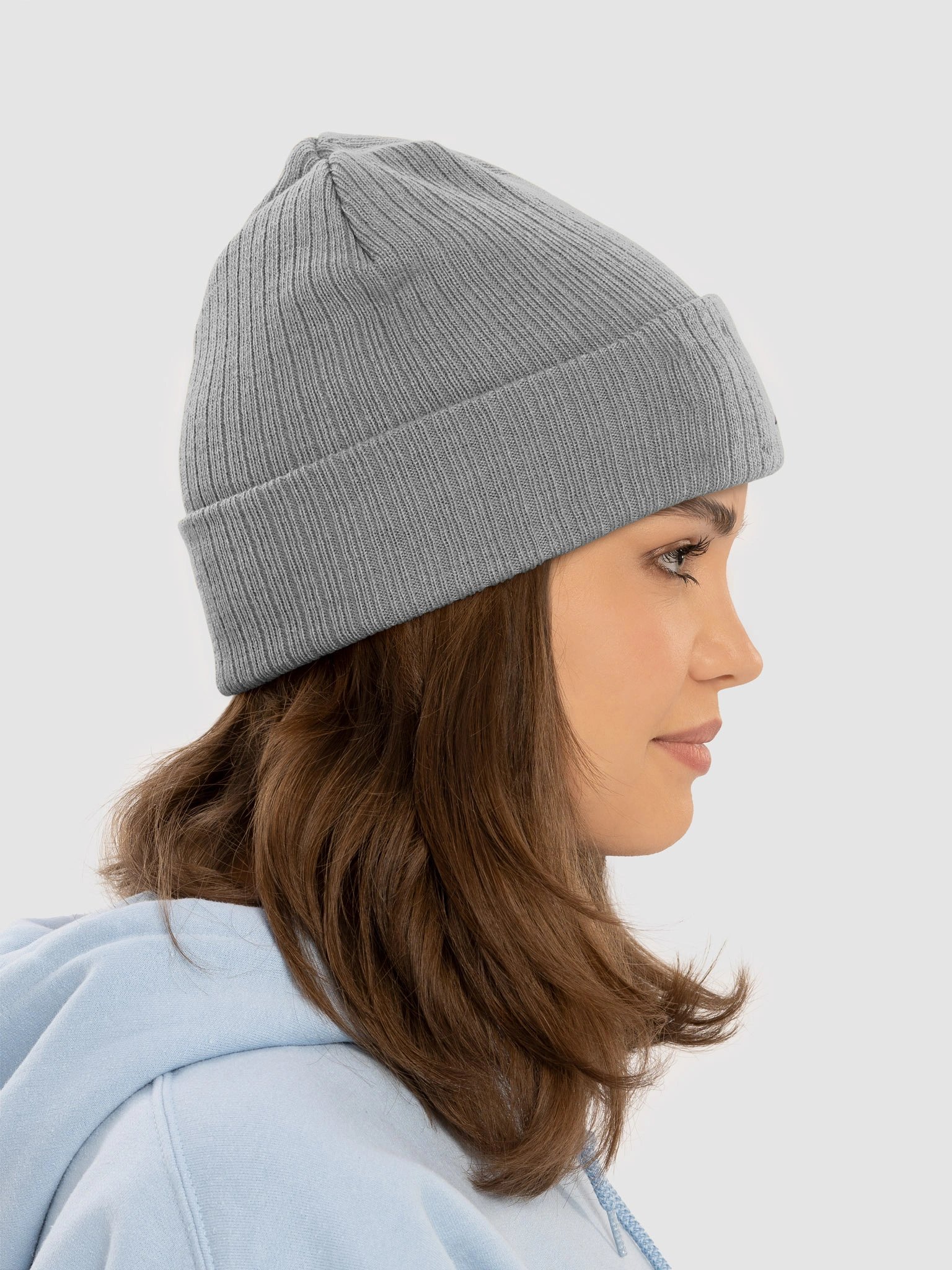 Ballfield Mom Pink Bow Ribbed Beanie | Game Day Hat product image (8)