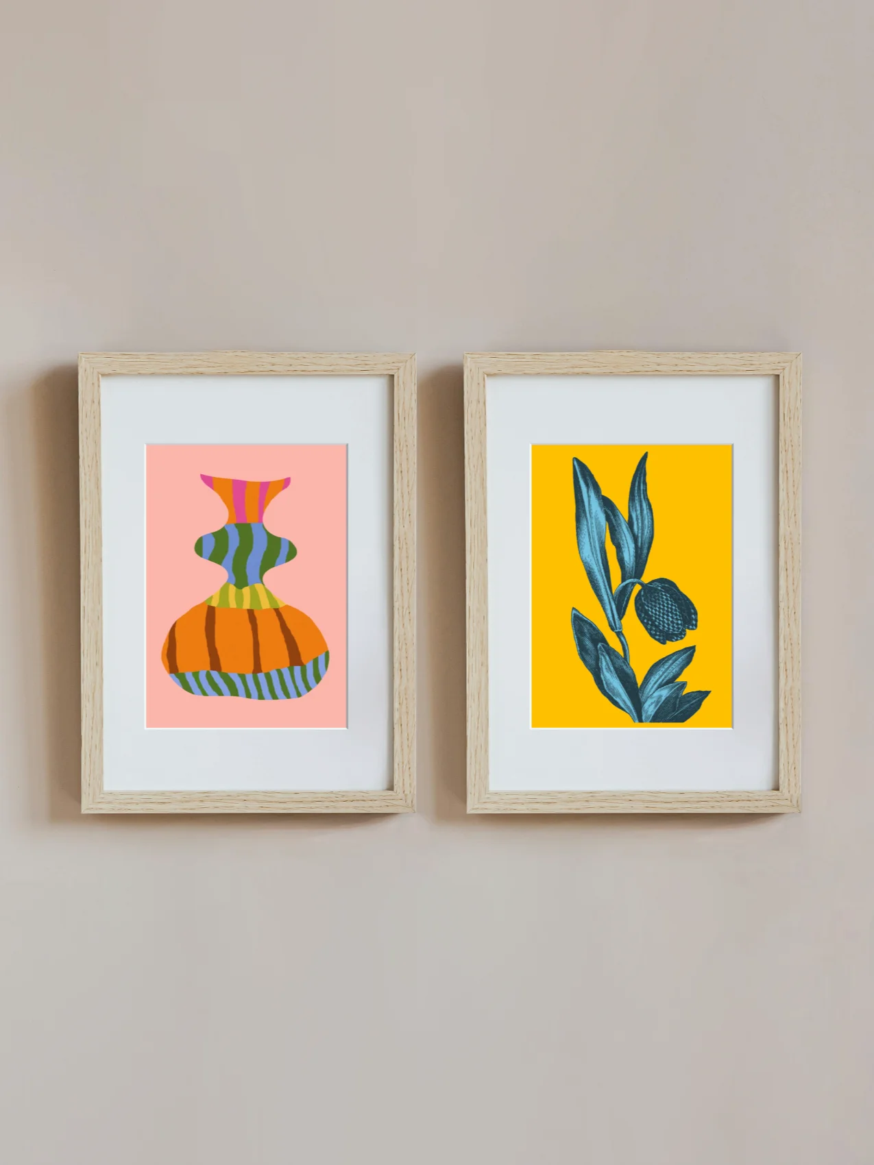 Striped Vase and Tulip product image (1)