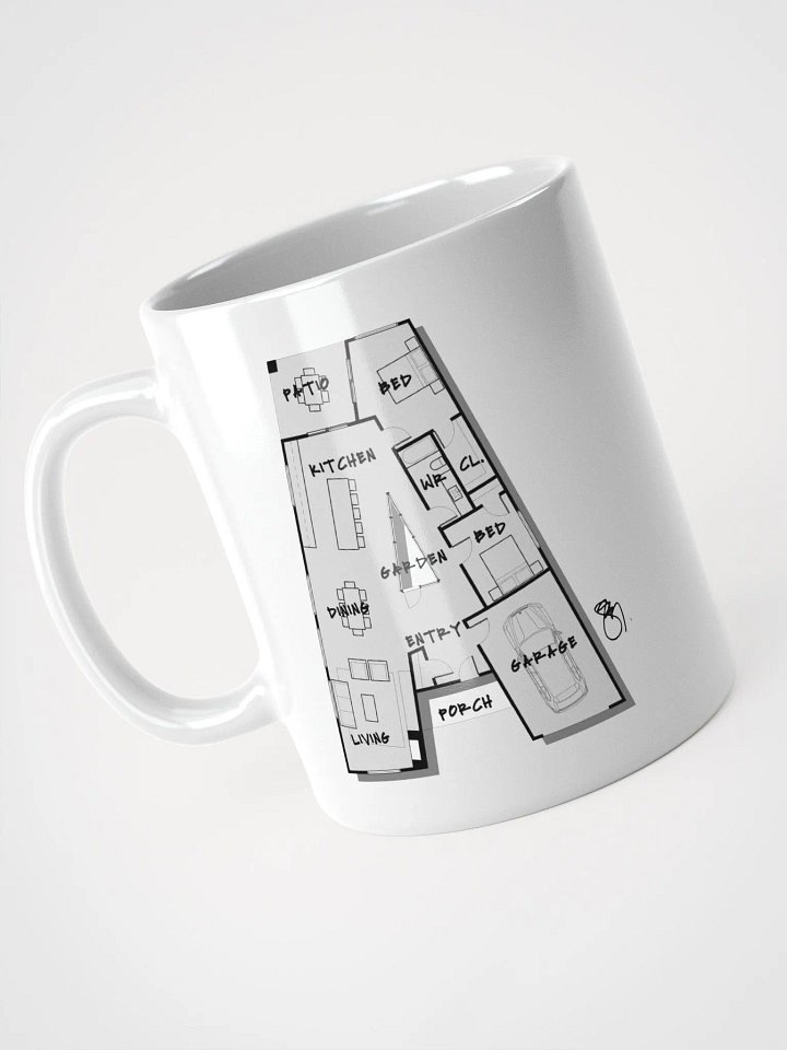 Alphabet Floor Plan Mug - A product image (2)