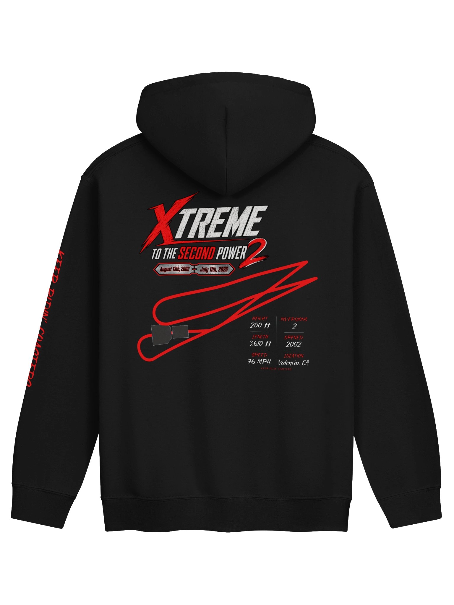 X2 “Xtreme to the Second Power” Tribute Hoodie product image (2)