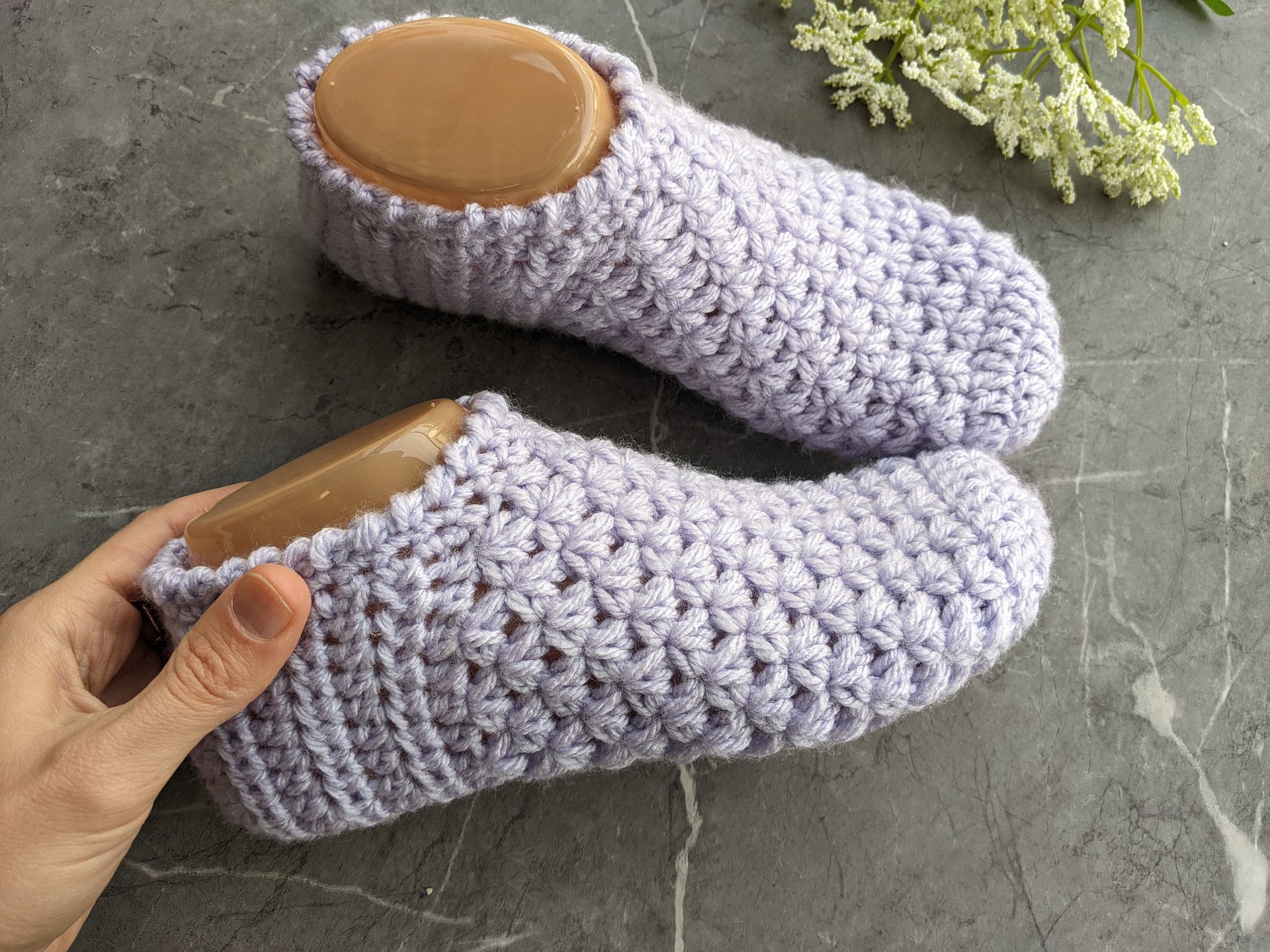 Crochet Soft House Slippers Pattern product image (5)