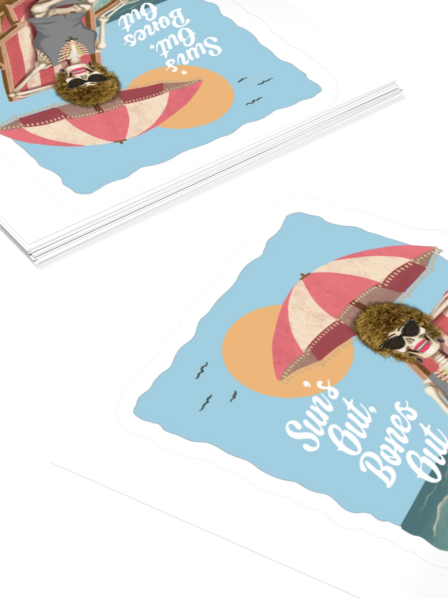 Sun's Out Bones Out Sticker product image (4)