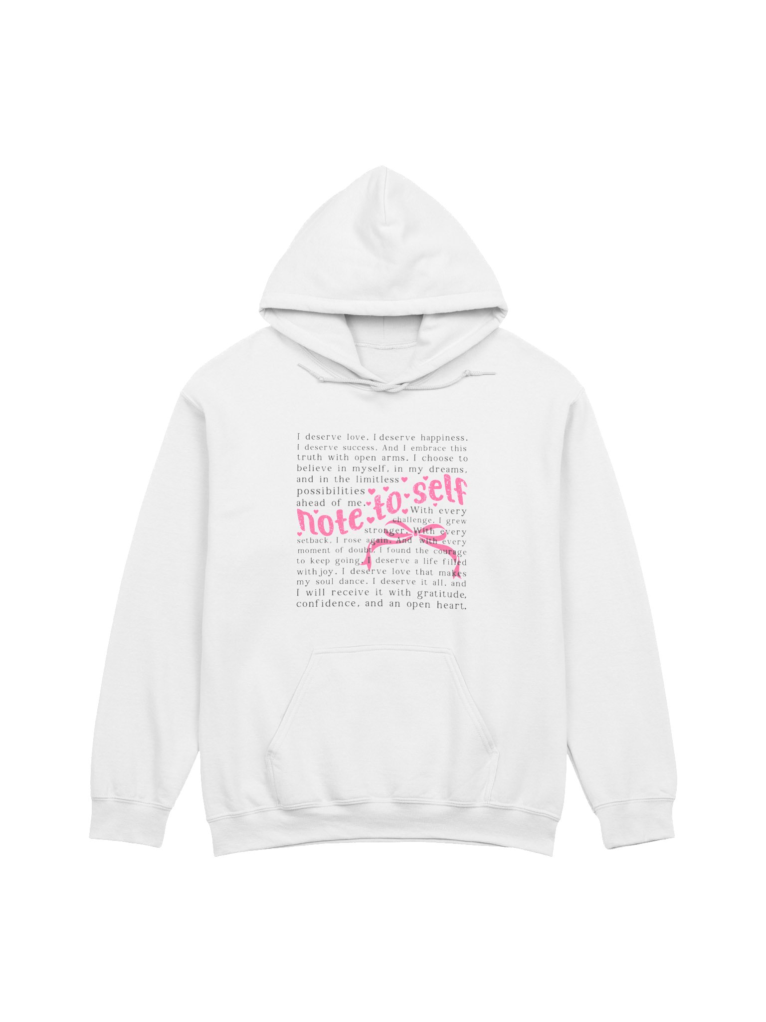 Note to Self Hoodie – Self-Compassion First | Mental Health Awareness product image (33)