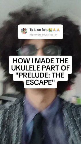 I DID ACTUALLY PLAY THE UKULELE IN PRELUDE: THE ESCAPE #electronicmusic #weirdsong #indiemusician