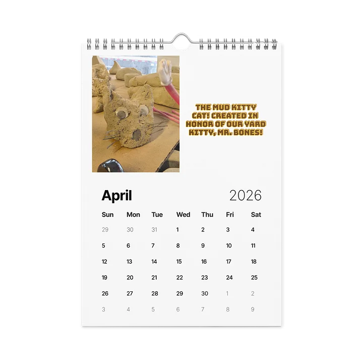 Mud Museum Calendar product image (1)