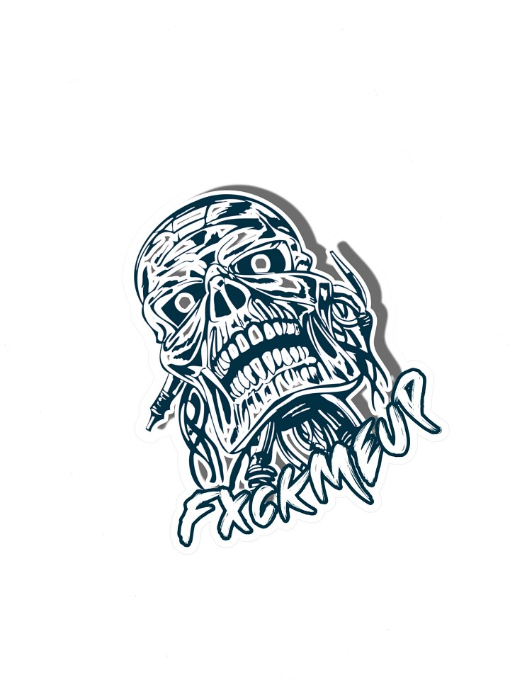 FXCKMEUP Skull Stickers product image (1)