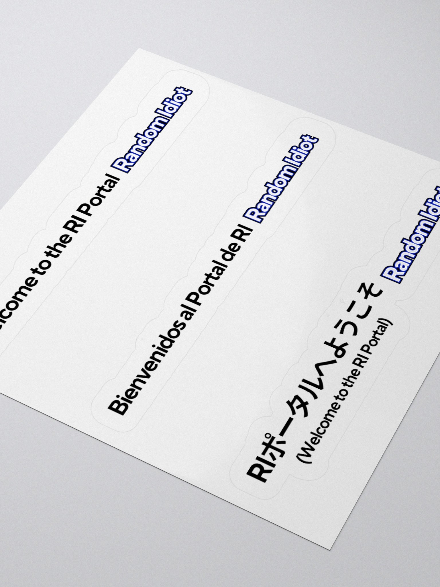Random Idiot Tagline Cut Stickers (Multiple) product image (9)