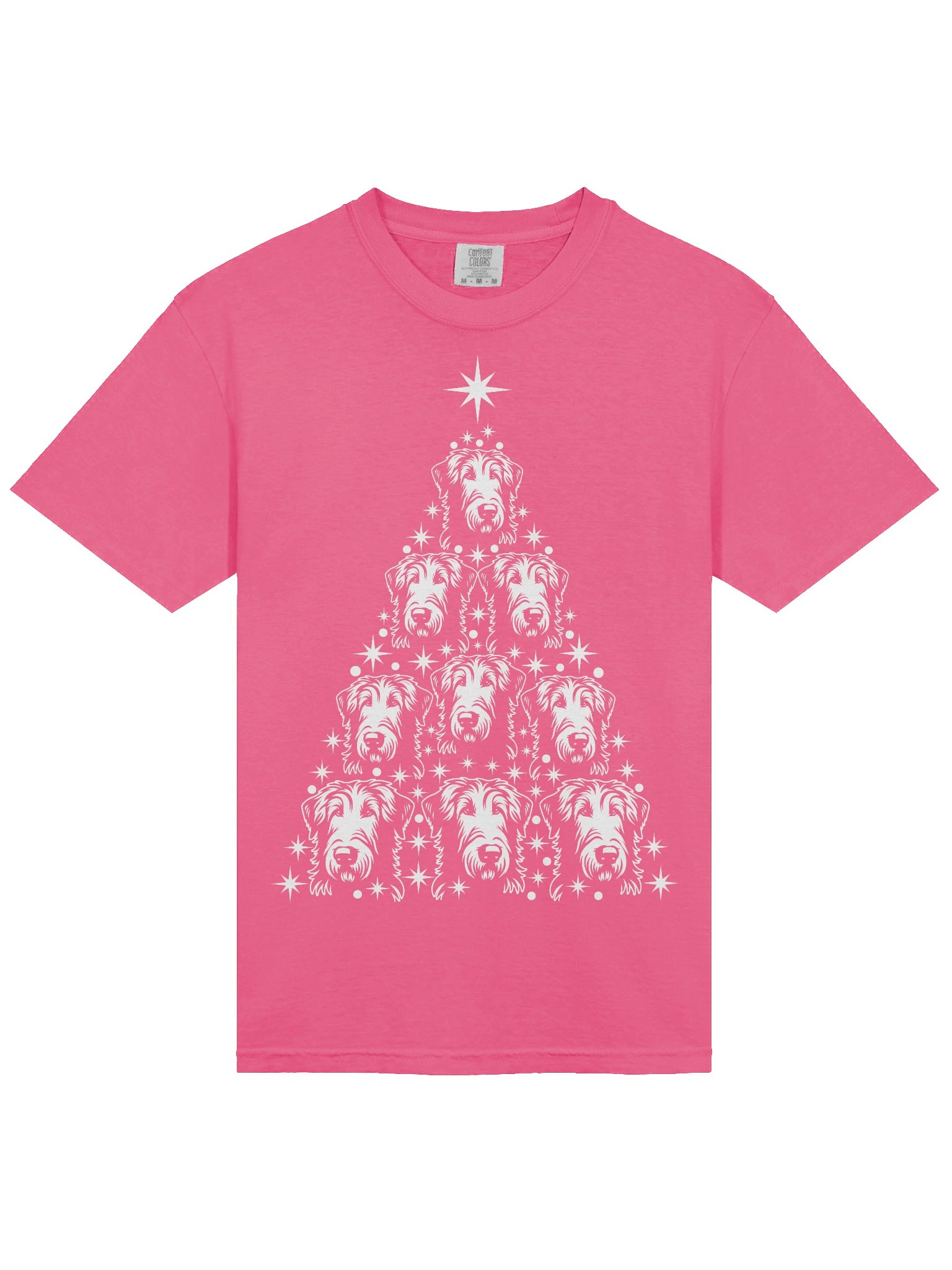 Irish Wolfhound Christmas Tree T-Shirt product image (5)