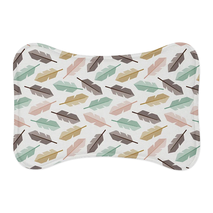 Mid-Century Modern Feathers Pet Feeding Mat product image (1)