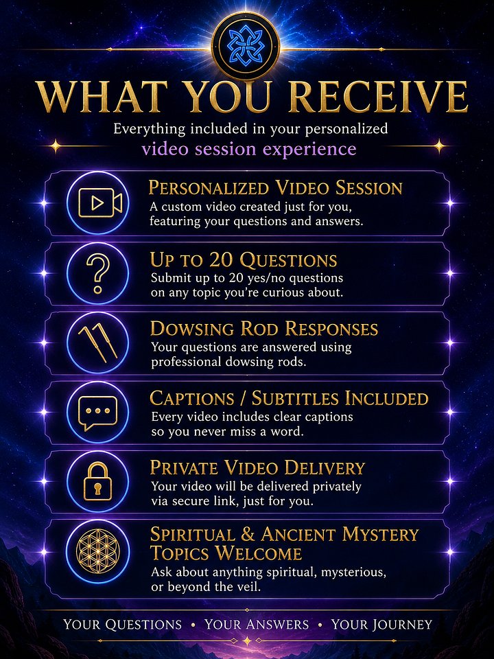 Custom Dowsing Rod Reading: Your Questions, Your Personalized Video product image (2)