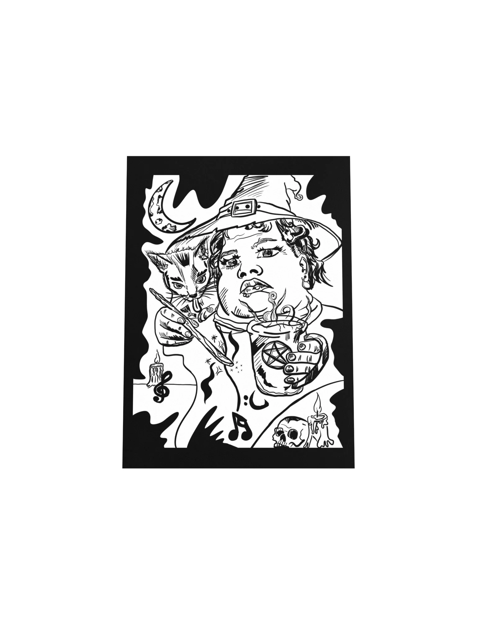 Cat-loving Witch - art poster product image (8)