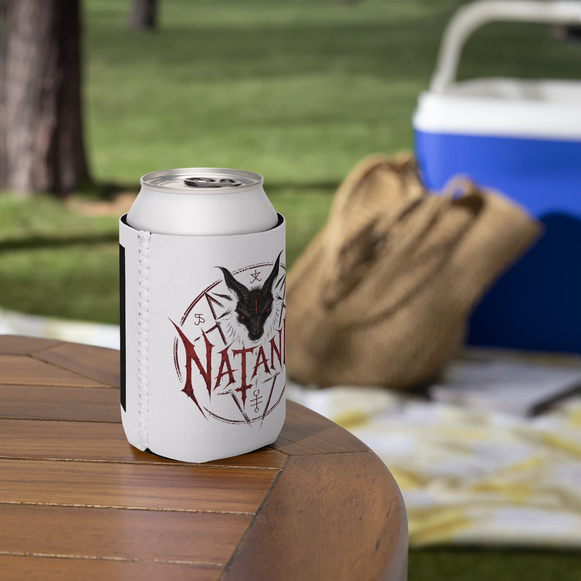 Occult Goat Pentagram Coozie — Natanic product image (6)