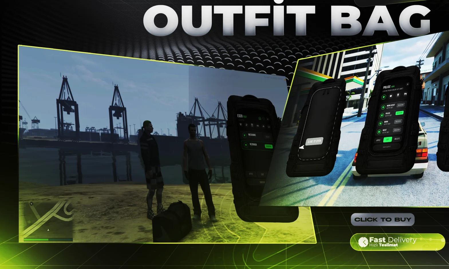 Premium Outfit Bag FiveM | ESX QBCore QBox product image (1)