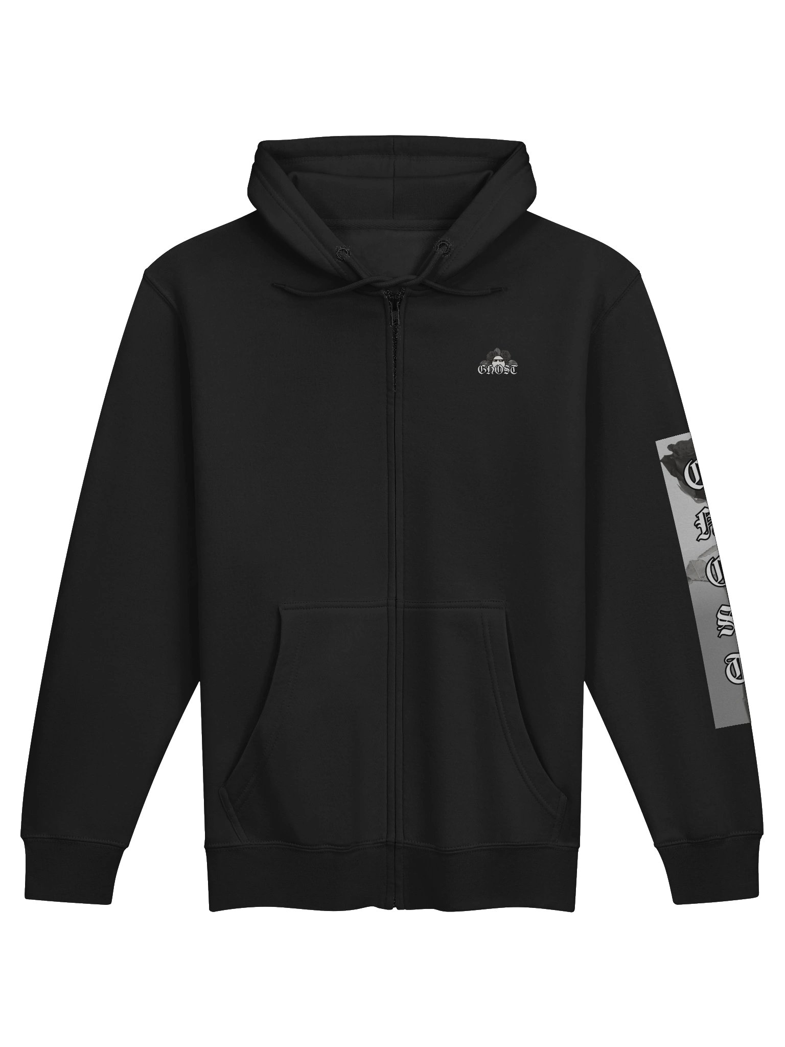 Ghost rose zip up hoodie product image (5)