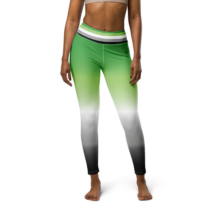 Aromantic Pride Gradient Leggings product image (1)
