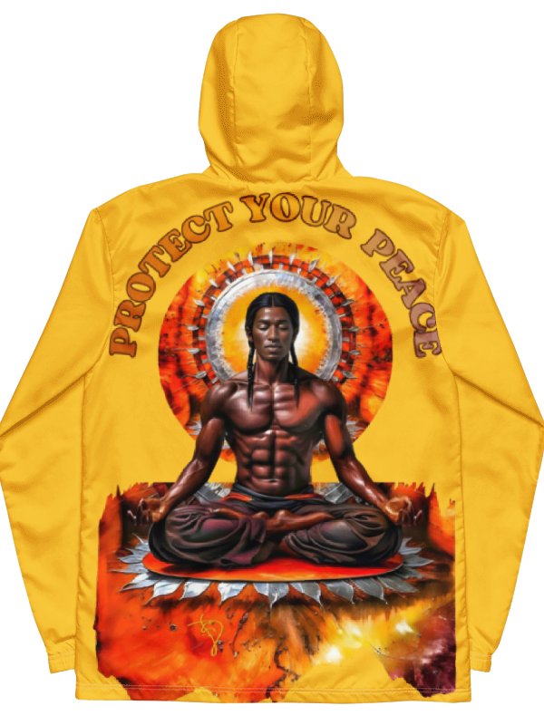 Gold Protect Your Peace Painted Windbreaker product image (3)
