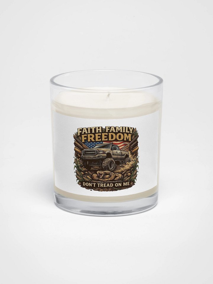 Faith Family Freedom Emblem Candle product image (1)