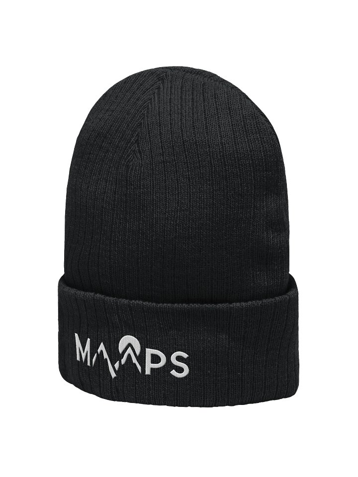 Ribbed MAAPS Beanie - White Logo product image (20)