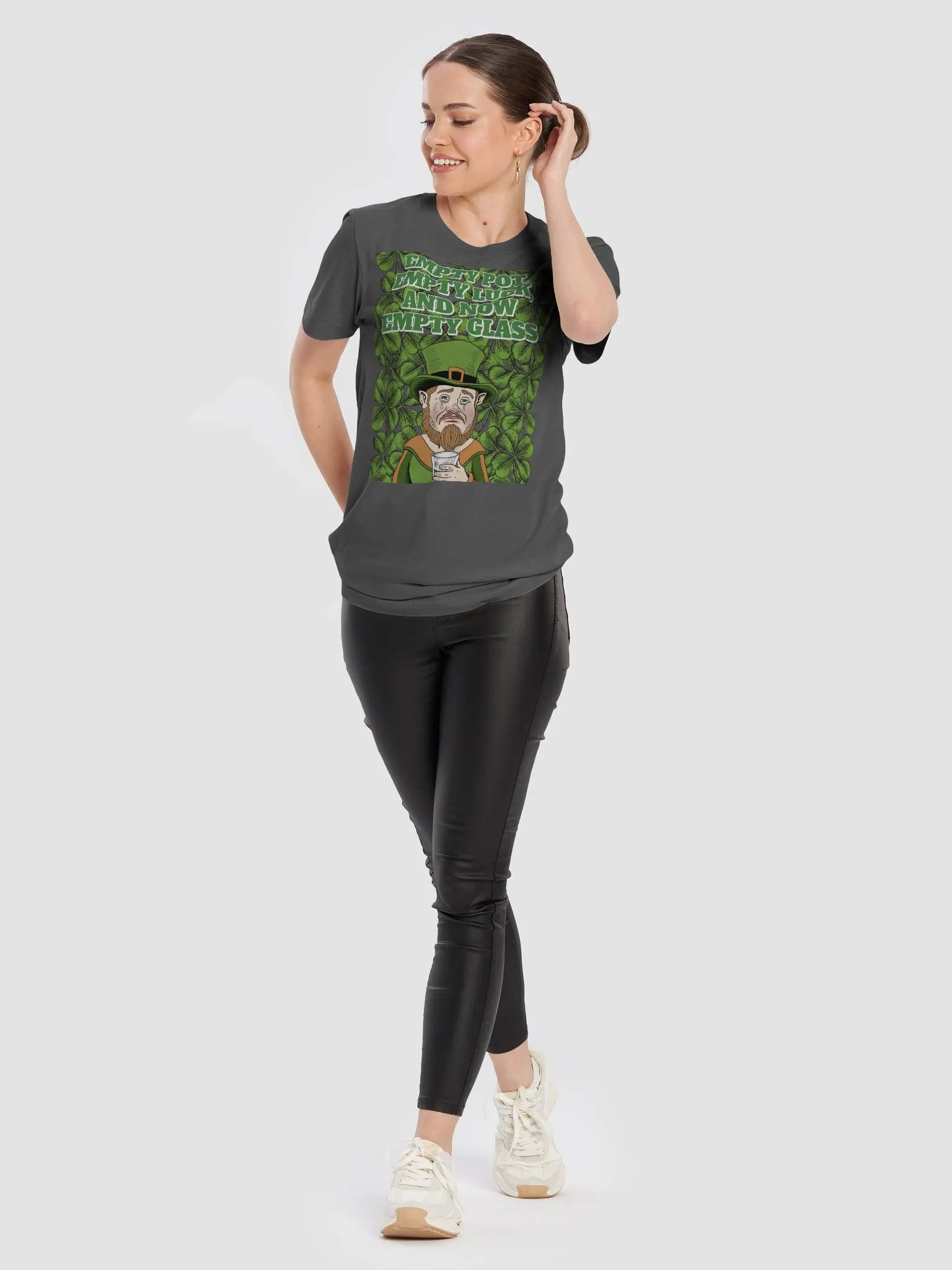 Empty Pot, Empty Luck, And Now Empty Glass - St. Patrick's Day T-shirt product image (6)