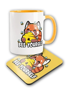 Bee Yourself Mug & Coaster Set