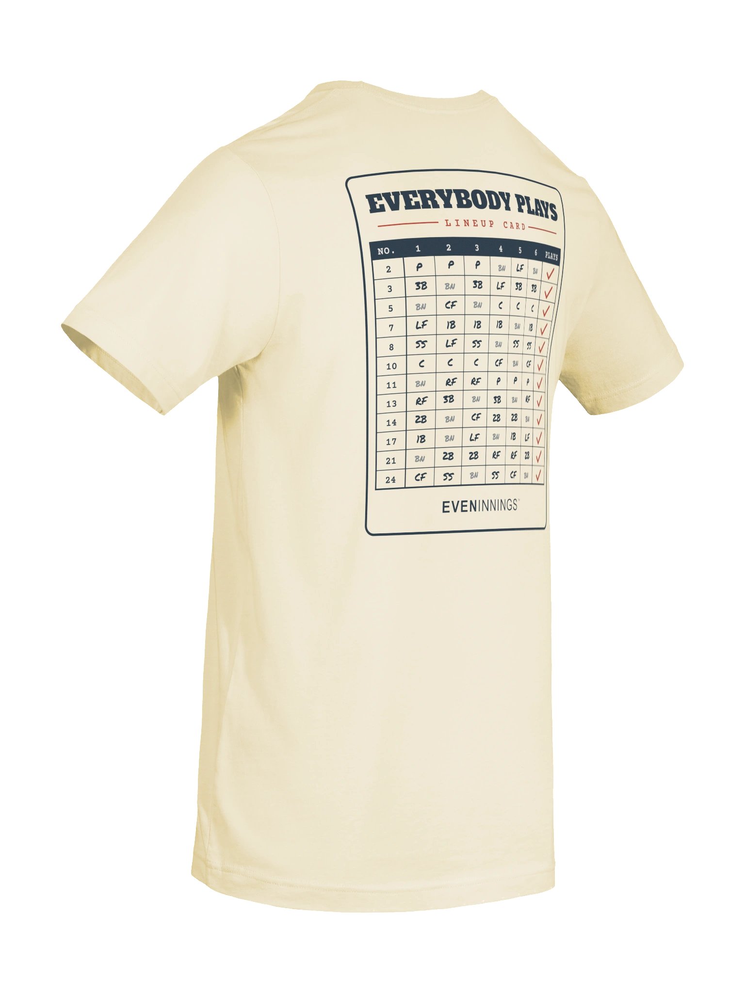Everybody Plays — Lineup Card Tee product image (9)